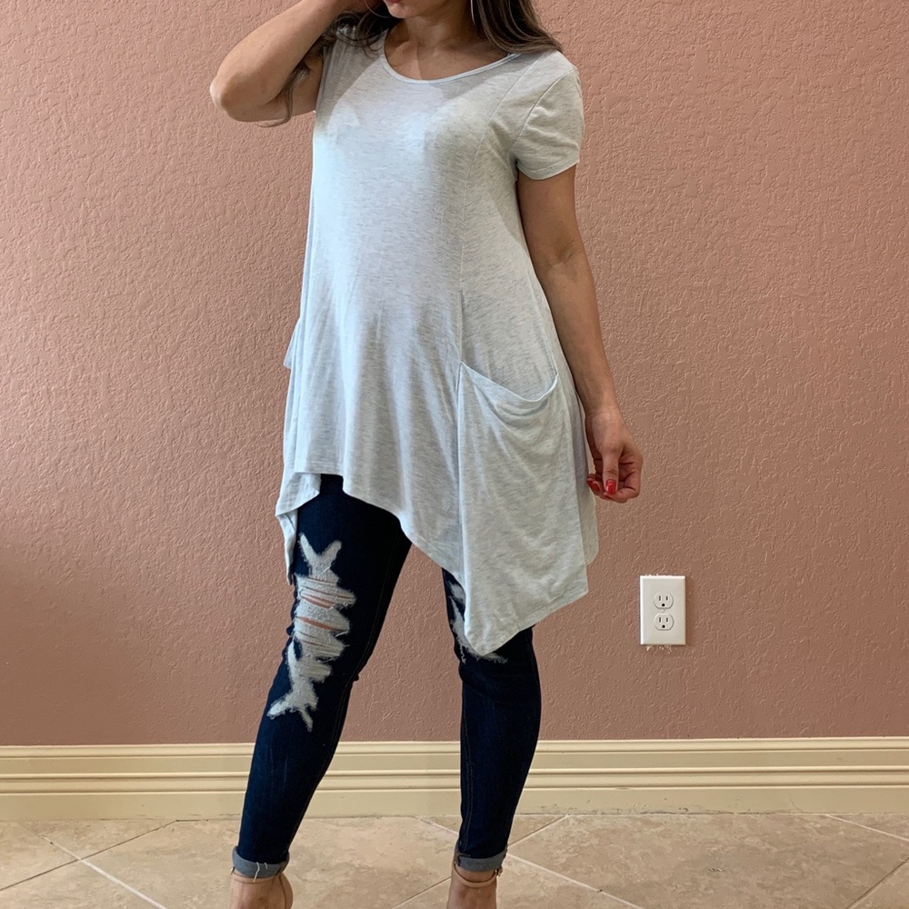 Last 1.🆕Sky Blue Top/Tunic - Picture 4 of 4